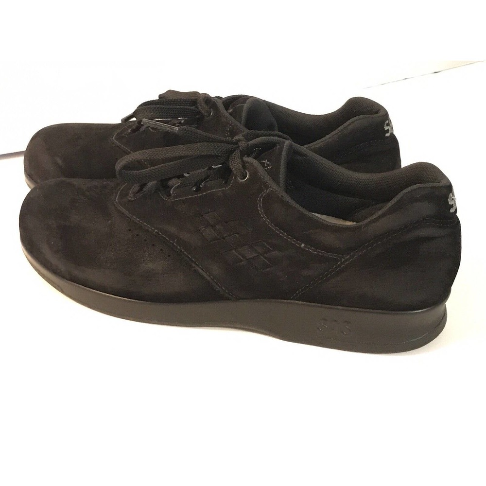 SAS Tripad Comfort Free Time Black Suede Oxford Shoes Womens US 8